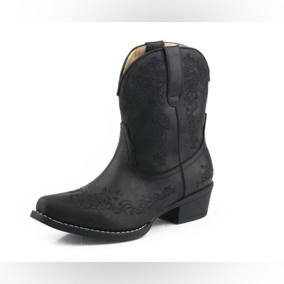 ROPER Riley Scroll Embroidered Womens Snip Toe Western Boots Size 9.5 EU 40.5 - Picture 4 of 13